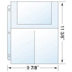 Ultra-PRO� Three-Pocket 3-Ring-Bind